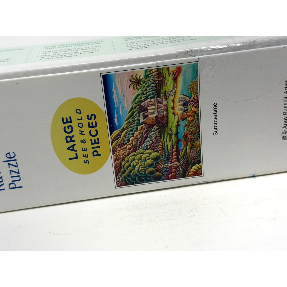 New Ravensburger 750 Piece Large Format Puzzle Lakeside Cottage Sealed Pieces - Picture 5 of 7